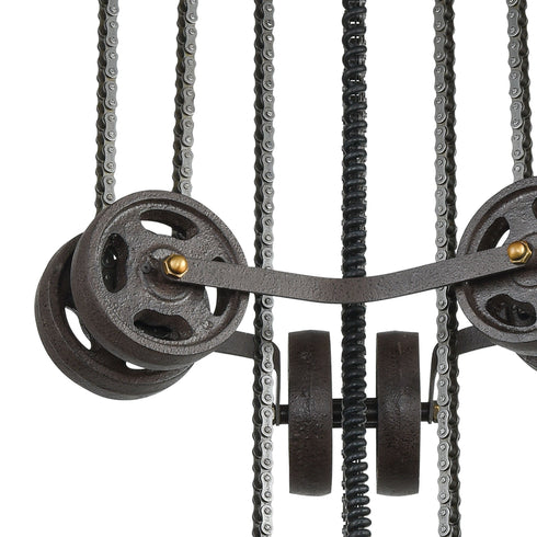 Elk Torque 6 Light Chandelier In Vintage Rust And Model: 65154/6