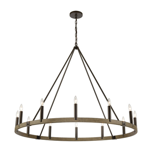 Elk Transitions 12 Light Chandelier In Oil Rubbed Model: 12318/12