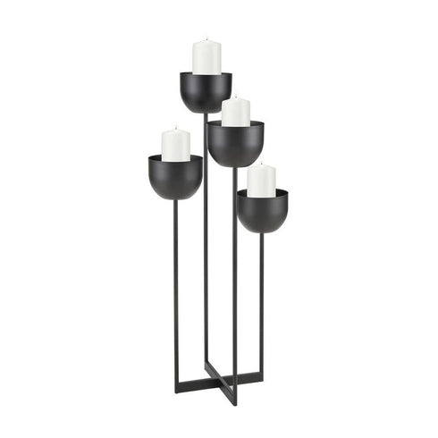 Elk Tulip Candle Holder In Black Model: 3200-232