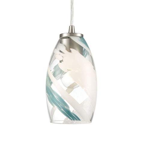 Elk Turbulence 1 Light Mini Pendant In Satin Model: 85211/1