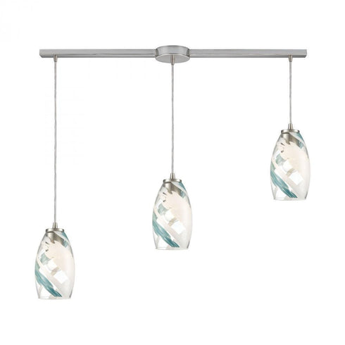 Elk Turbulence 3 Light Linear Mini Pendant Model: 85211/3L