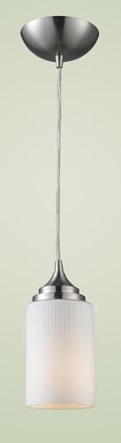 Elk Vega 1 Light Pendant In Satin Nickel Model: 20014/1