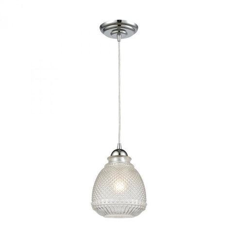 Elk Victoriana 1 Light Mini Pendant In Polished Model: 56590/1