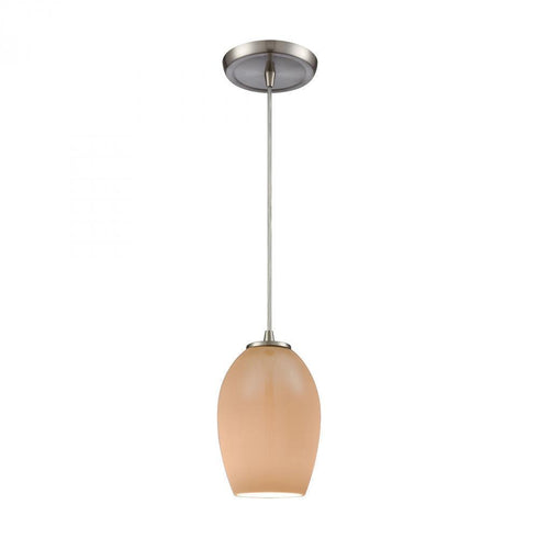 Elk Villiska 1 Light Mini Pendant In Satin Nickel Model: 10930/1