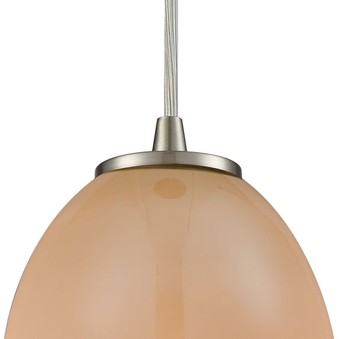 Elk Villiska 1 Light Mini Pendant In Satin Nickel Model: 10930/1