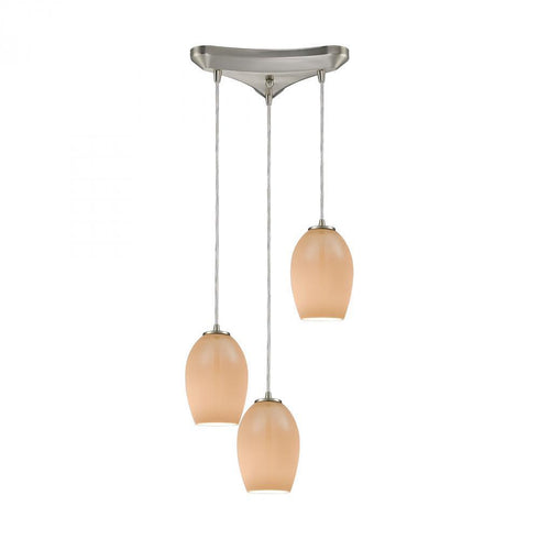 Elk Villiska 3 Light Triangular Pendant Fixture Model: 10930/3