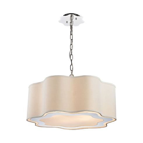 Elk Villoy 4 Light Drum Chandelier In Polished Model: 1140-019