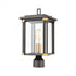 Elk Vincentown 1 Light Post Mount In Matte Black Model: 46724/1