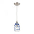 Elk Vines 1 Light Mini Pendant In Satin Nickel Model: 31742/1