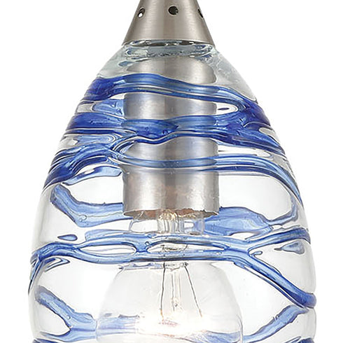 Elk Vines 1 Light Mini Pendant In Satin Nickel Model: 31742/1