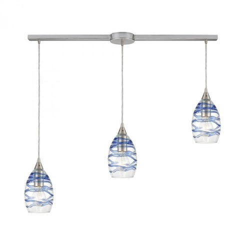 Elk Vines 3 Light Linear Mini Pendant Fixture In Model: 31742/3L