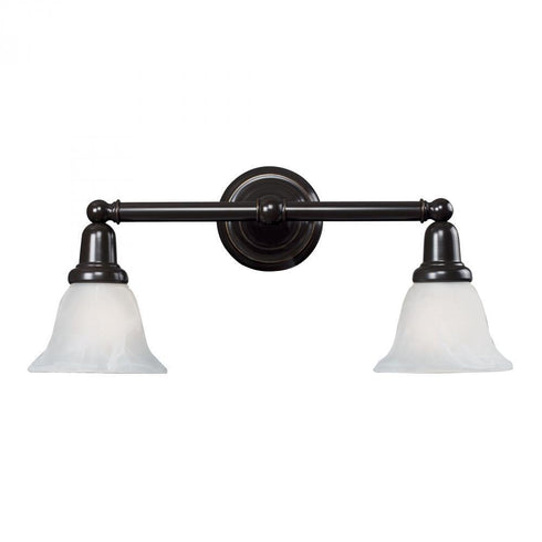 Elk 2light Glass Bath Bar In Oil Rubbed Bronze Model: 84021/2