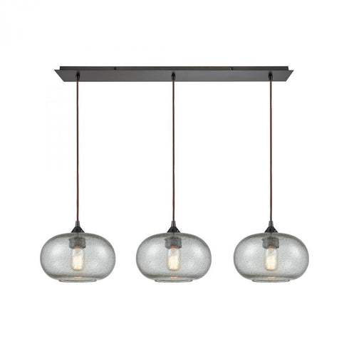 Elk Volace 3 Light Linear Mini Pendant Fixture In Model: 25124/3LP