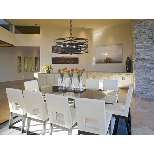 Elk vortice Vorticy 4 Light Chandelier In Oil Rubbed Model: 81185/4