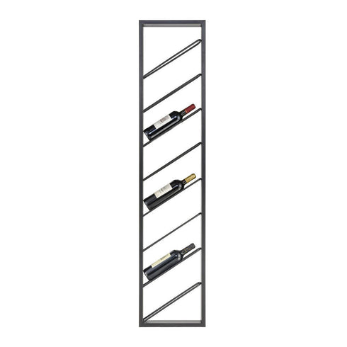 Elk Wavertree Hanging Wine Rack In Black Angled Model: 3187-013