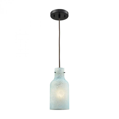 Elk Weatherly 1 Light Mini Pendant In Oil Rubbed Model: 45345/1