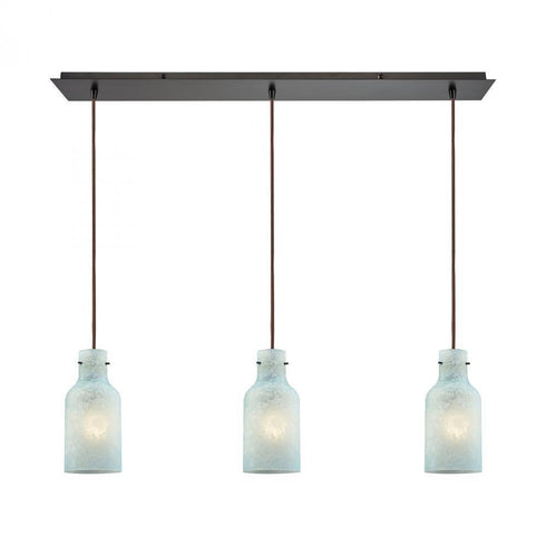 Elk Weatherly 3 Light Linear Mini Pendant Fixture Model: 45345/3LP