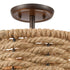 Elk Weaverton 2 Light Semi Flush Mount In Oil Model: 10756/2