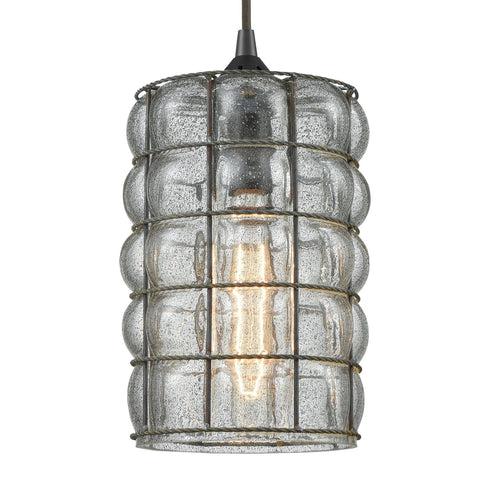 Elk Whisp 4 Light Linear Pendant Fixture In Oil Model: 25122/4LP