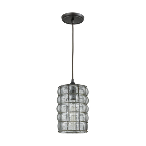 Elk Whisp 4 Light Linear Pendant Fixture In Oil Model: 25122/4LP