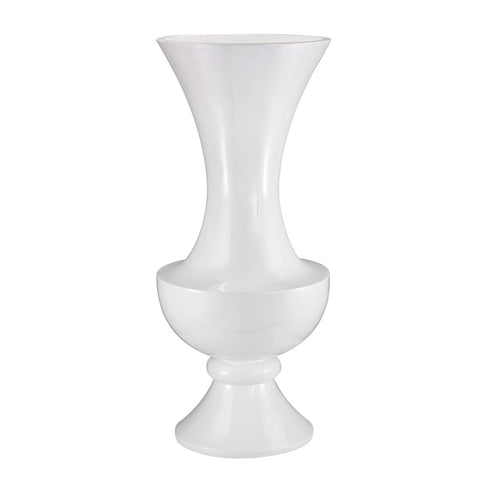 Elk Wide Urn Gloss White Planter Model: 166-004