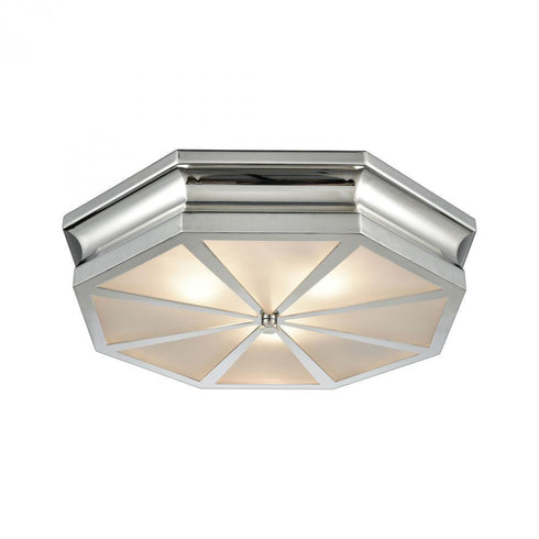 Elk Windsor 3 Light Flush Mount In Polished Model: 68101/3