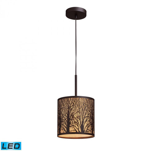 Elk Woodland Sunrise 1 Light Mini Pendant In Aged Model: 31073/1-LED