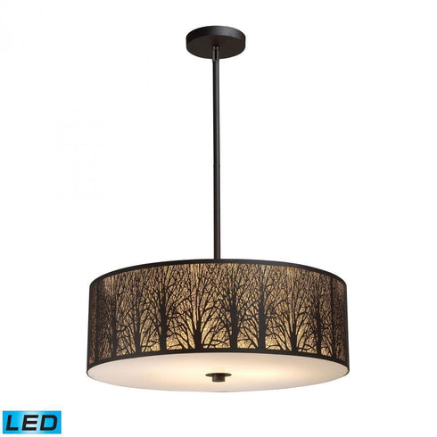 Elk Woodland Sunrise 5 Light Chandlier In Aged Model: 31075/5-LED