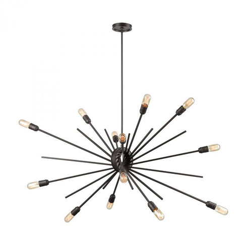 Elk Xenia 14 Light Chandelier In Oil Rubbed Model: 66916/14