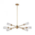 Elk Xenia 6 Light Chandelier In Matte Gold With Model: 66984/6
