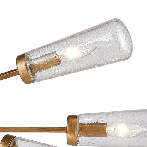Elk Xenia 6 Light Chandelier In Matte Gold With Model: 66984/6