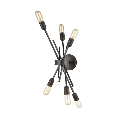 Elk Xenia 6 Light Sconce In Oil Rubbed Bronze Model: 66909/6