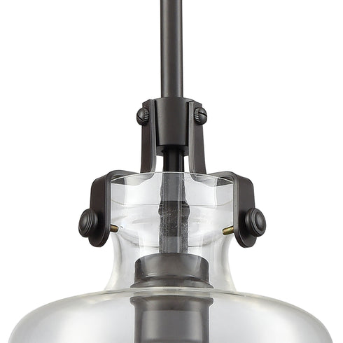 Elk Zumbia 1 Light Mini Pendant In Oil Rubbed Model: 60100/1