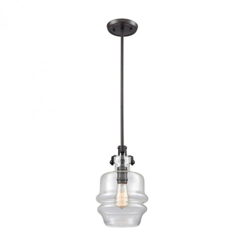 Elk Zumbia 1 Light Mini Pendant In Oil Rubbed Model: 60100/1