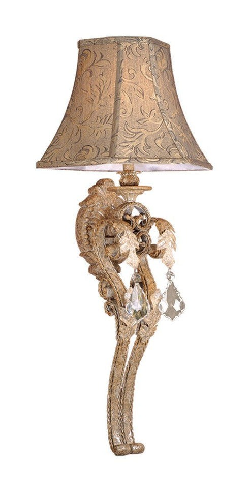 EP-WSS140PP Vaxcel Empire 1L Wall Sconce Phoenician Platinum