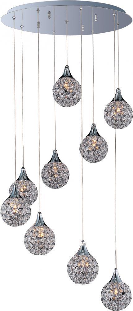 ET2 Brilliant 9 Light Pendant Model: E24020-20PC