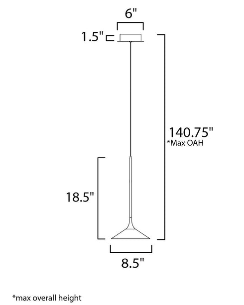 ET2 Cono Single Pendant Model: E21530-24PC