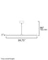 ET2 Dorian Linear Pendant Model: E21355-BK