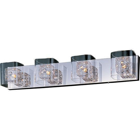 ET2 E22834-18SVPC Gem 4-Light Bath Vanity with SV Shade