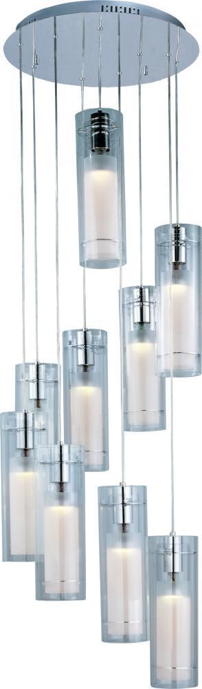 ET2 Frost 9 Light Pendant Model: E22204-10