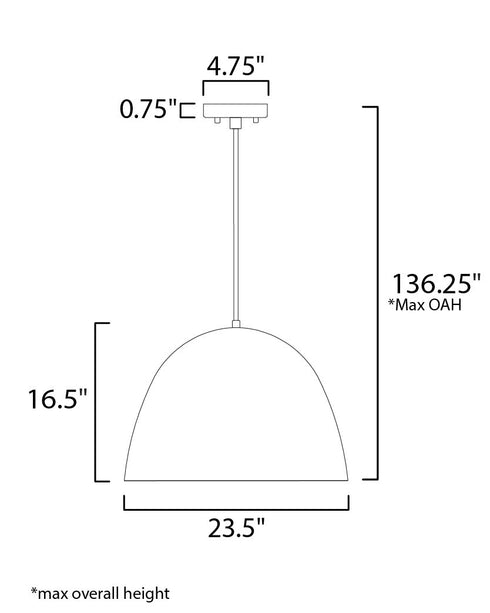 ET2 Fungo Single Pendant Model: E24916-BKSBR