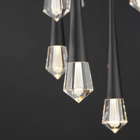 ET2 Pierce Multi Light Pendant Model: E24227-122BK