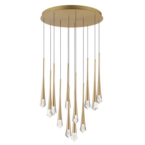 ET2 Pierce Multi Light Pendant Model: E24229-122BK