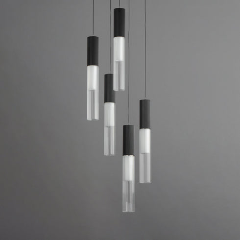 ET2 Reeds Multi Light Pendant Model: E11015-144BK