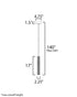 ET2 Reeds Single Pendant Model: E11011-144BK
