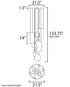 ET2 Rinkle Multi Light Pendant Model: E24875-133FG