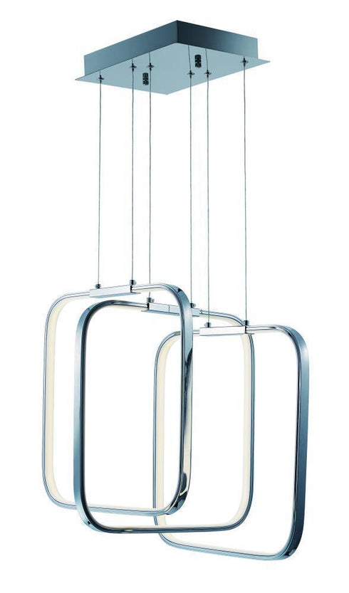 ET2 Squared 3 Light LED Pendant Model: E24553-PC