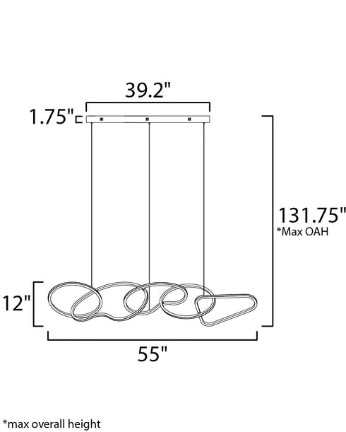 ET2 Unity Linear Pendant Model: E24616-BC