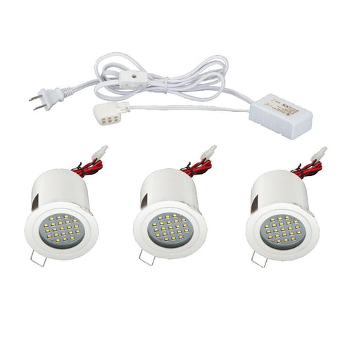 Eurofase 19541 Minilite Kit LED 3 Light Fixed White Model: 19541-013