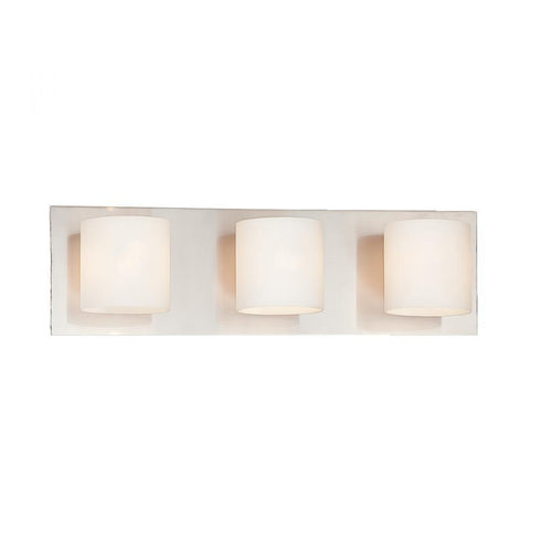 Eurofase 20379-018 Geos 3 Light Bathbar Satin Nickel Finish